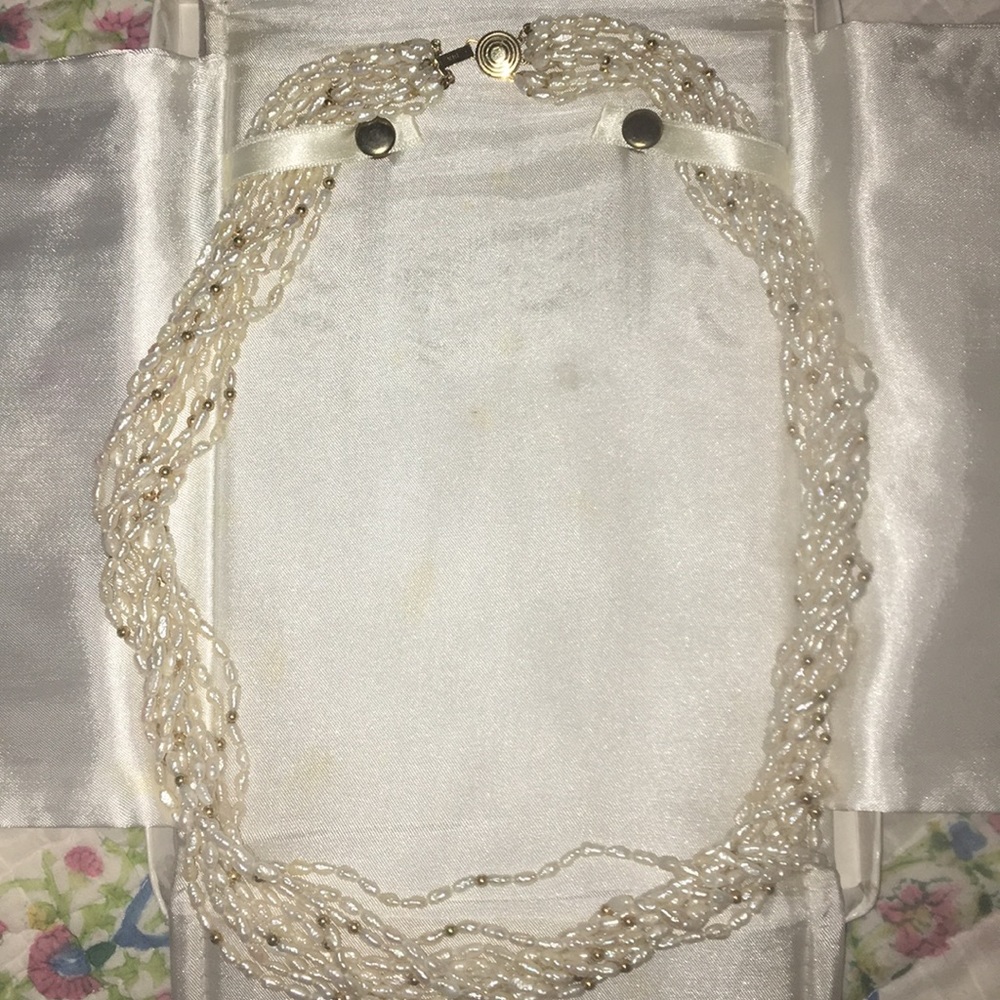 Vintage 1939 Multi Strand Cultured Pearl Necklace